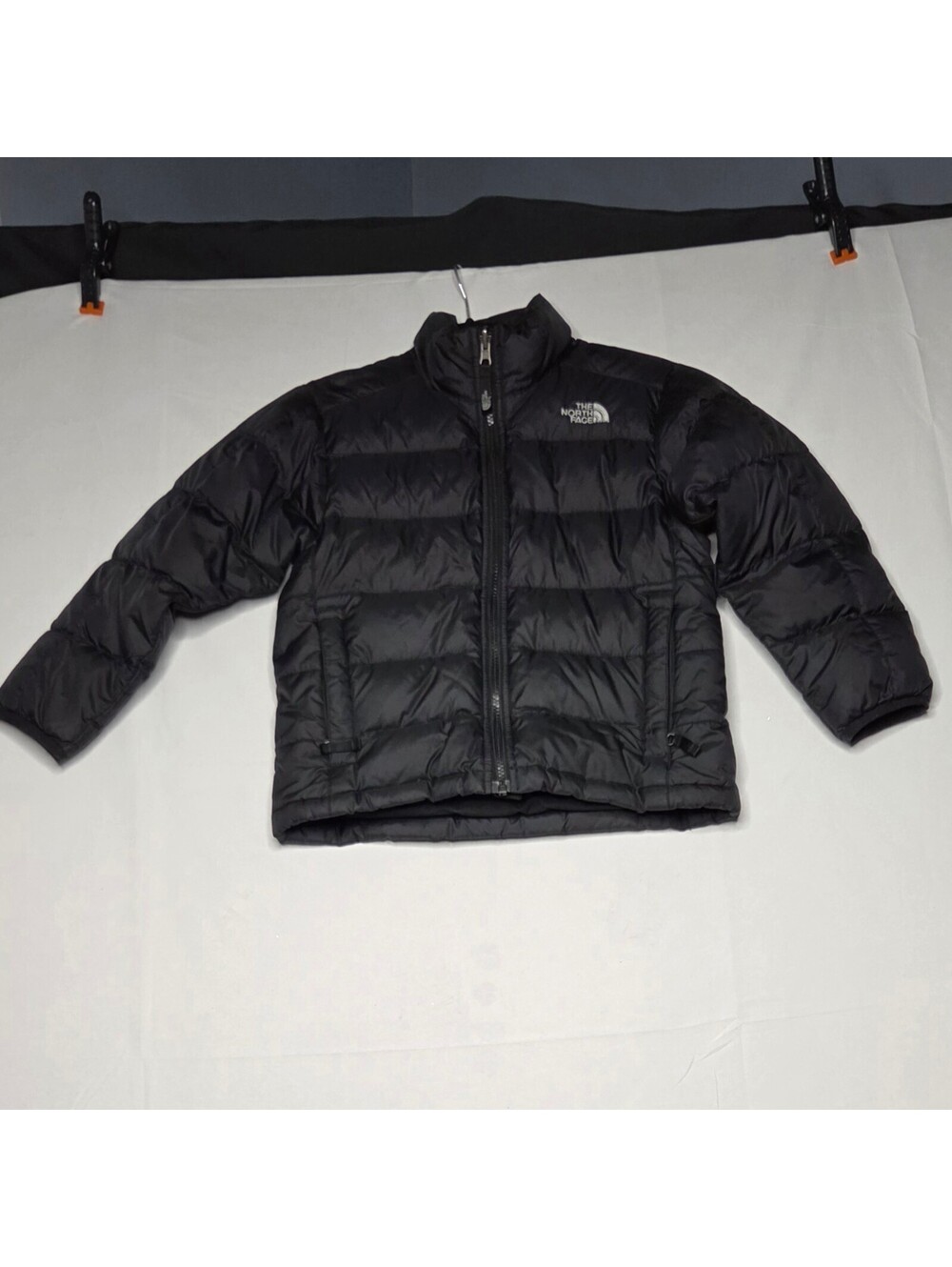 The North Face Boys Andes 550 Down Puffer Jacket Black Size S 7/8